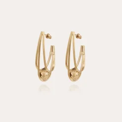 Boucles d'oreilles Jupi dorées
