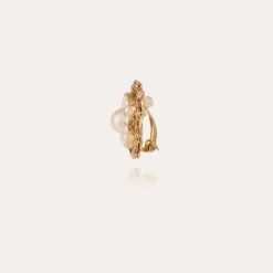 Boucles d'oreilles Leonie dorées - Perles de Culture