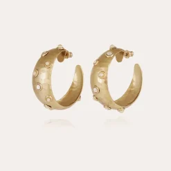 Boucles d'oreilles Leontia petit modèle dorées