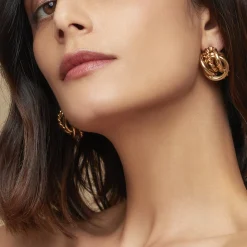 Boucles d'oreilles Lilou dorées