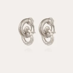 Boucles d'oreilles Lizette argentées