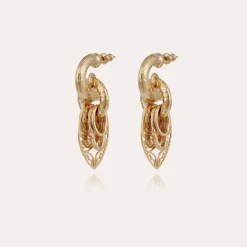 Boucles d'oreilles Lizza dorées