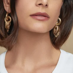 Boucles d'oreilles Lizza dorées