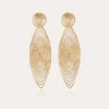 Boucles d'oreilles Longwave grand modèle dorées