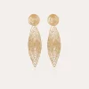 Boucles d'oreilles Longwave petit modèle dorées