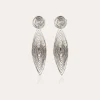 Boucles d'oreilles Longwave petit modèle argentées