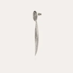 Boucles d'oreilles Longwave petit modèle argentées
