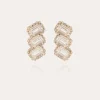 Boucles d'oreilles Léonor 3 dorées