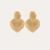 Boucles d'oreilles Love dorées