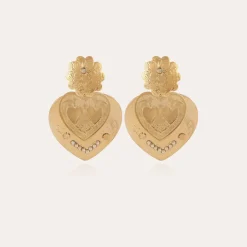 Boucles d'oreilles Love dorées