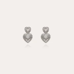 Boucles d'oreilles Love mini argentées