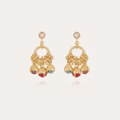 Boucles d'oreilles Lucce Maranzana dorées
