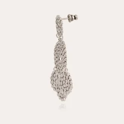 Boucles d'oreilles Lucky Sequin petit modèle argentées