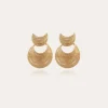 Boucles d'oreilles Luna Wave mini dorées