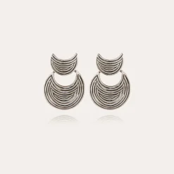 Boucles d'oreilles Luna Wave mini argentées