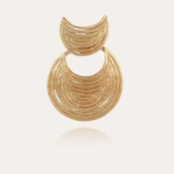 Boucles d'oreilles Luna Wave mini dorées