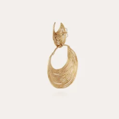 Boucles d'oreilles Luna Wave dorées