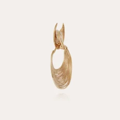 Boucles d'oreilles Luna Wave dorées