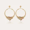 Boucles d'oreilles Maranzana dorées