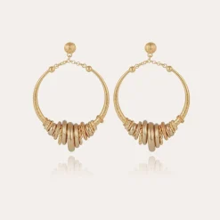 Boucles d'oreilles Maranzana dorées