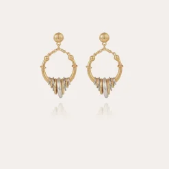 Boucles d'oreilles Maranzana mini bicolore