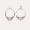 Boucles d'oreilles Maranzana argentées