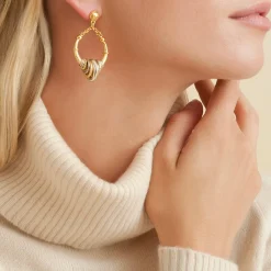 Boucles d'oreilles Maranzana mini bicolore