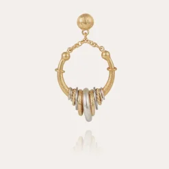 Boucles d'oreilles Maranzana mini bicolore