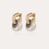 Boucles d'oreilles Minori bicolore