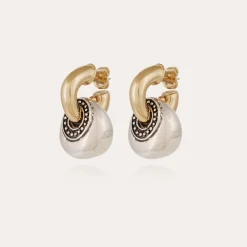 Boucles d'oreilles Minori bicolore