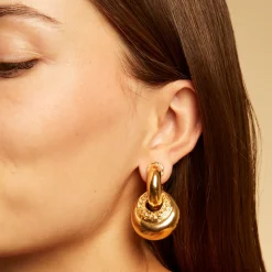 Boucles d'oreilles Minori dorées