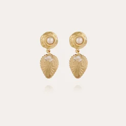 Boucles d'oreilles Mélodie dorées