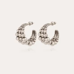 Boucles d'oreilles Multiperla mini argentées