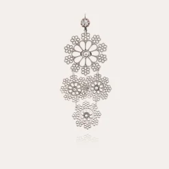 Boucles d'oreilles Neige mini argentées
