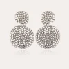 Boucles d'oreilles Onde Gourmette argentées