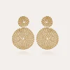 Boucles d'oreilles Onde Lucky petit modèle dorées