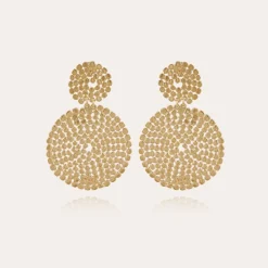 Boucles d'oreilles Onde Lucky petit modèle dorées