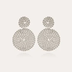 Boucles d'oreilles Onde Lucky petit modèle argentées