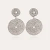 Boucles d'oreilles Onde Lucky argentées