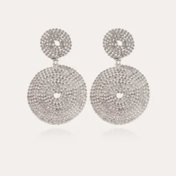 Boucles d'oreilles Onde Lucky argentées