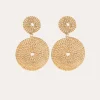 Boucles d'oreilles Onde Lucky dorées