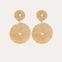 Boucles d'oreilles Onde Lucky dorées