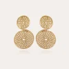 Boucles d'oreilles Onde Lucky Cercle petit modèle dorées