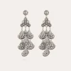 Boucles d'oreilles Orferia grand modèle argentées