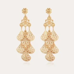 Boucles d'oreilles Orferia grand modèle dorées