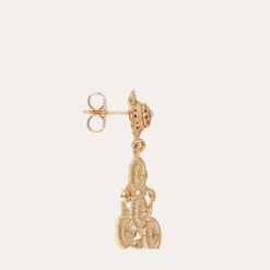 Boucles d'oreilles Orferia grand modèle dorées