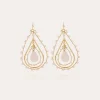 Boucles d'oreilles Orphée petit modèle dorées
