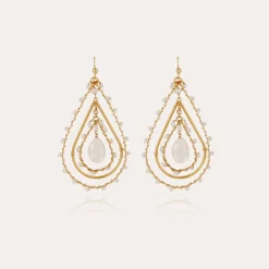 Boucles d'oreilles Orphée petit modèle dorées