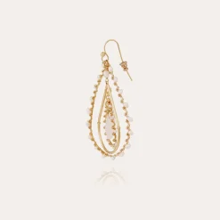 Boucles d'oreilles Orphée petit modèle dorées