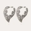 Boucles d'oreilles Paule argentées
